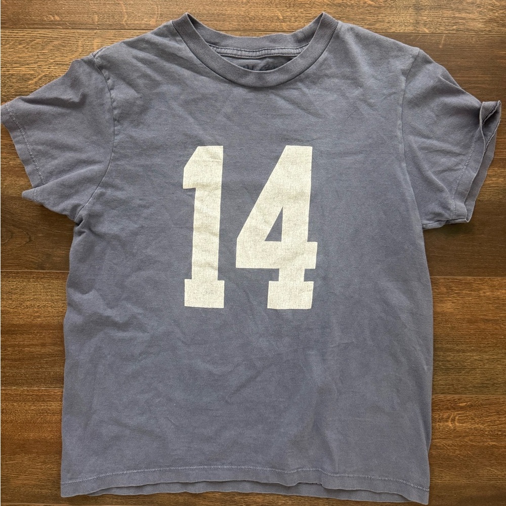 Brandy Melville/John Galt Blue “14” Tee - One Size